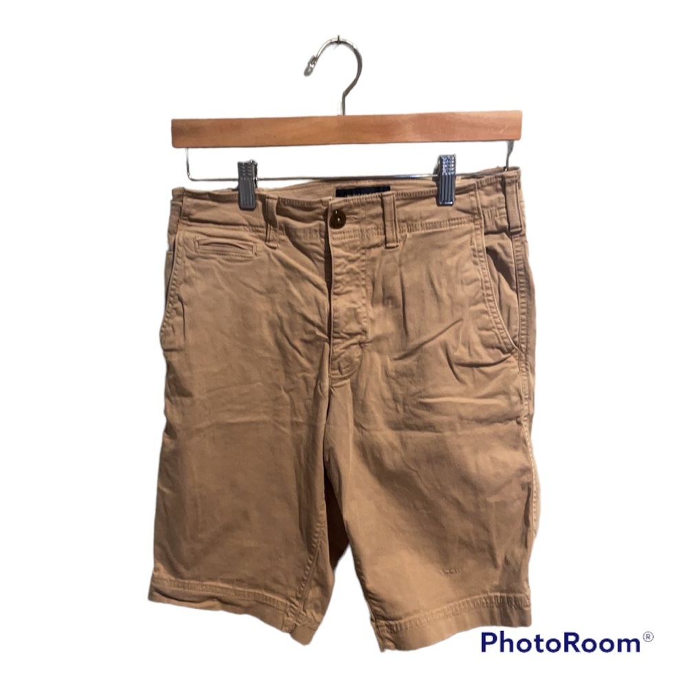 American Eagle Extreme Flex 28 Longer Length Khaki Shorts Inseam 11